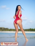 Red bathing suit: Suzie Carina #4 of 16